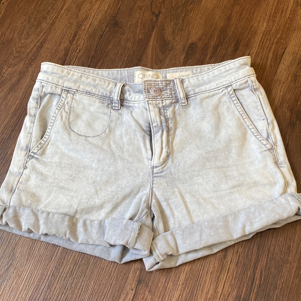 Anthropologie chino shorts washed grey